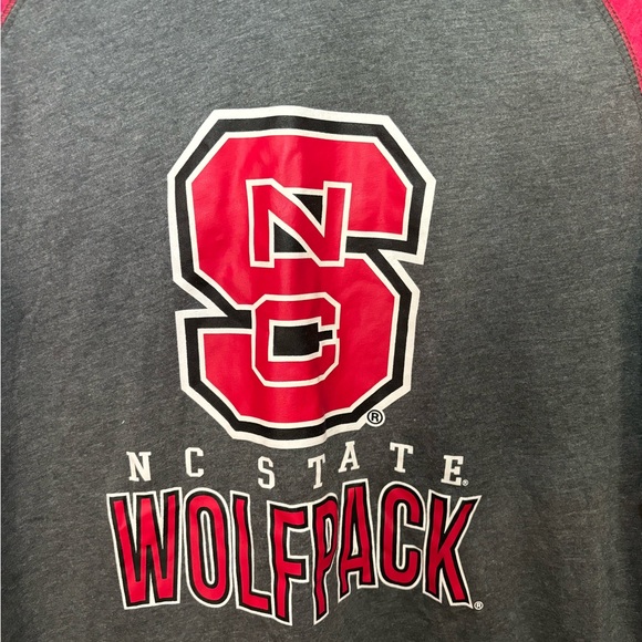 NC State Youth XL (20)Raglan Style Long Sleeve T shirt Game Day Colloseum brand - Picture 4 of 9